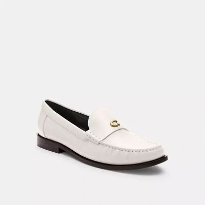 Coach Jolene Loafer In Chalk