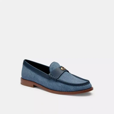 Coach Jolene Loafer In Blue