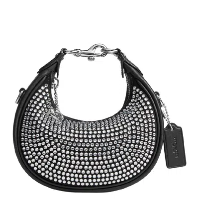 Coach Jonie Crystal Embossed Crossbody Bag In Black