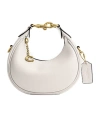 Coach Womens Chalk Jonie Mini Leather Crossbody Bag In White