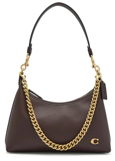Coach Juliet 25 Leather Shoulder Bag In Dark Brown