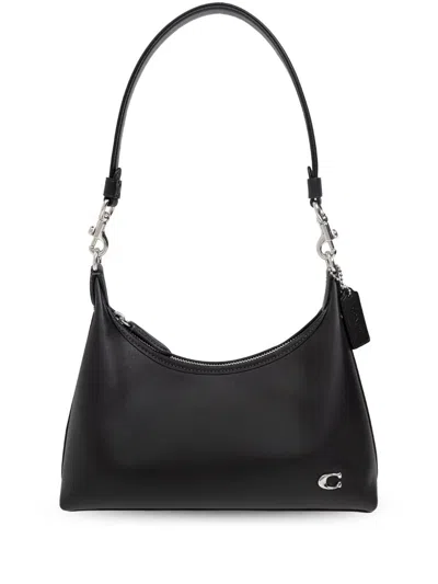 Coach Juliet Appliqué-logo Shoulder Bag In Black