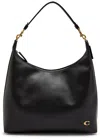Coach Juliet Large Leather Shoulder Bag In Black