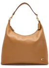 Coach Juliet Large Leather Shoulder Bag In Caramel