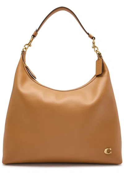 Coach Juliet Large Leather Shoulder Bag In Brown
