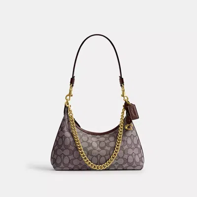 Coach Juliet Shoulder Bag 25 In Signature Jacquard In Brown