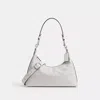 Coach Juliet Shoulder Bag In Signature Canvas In Silver/white Chalk