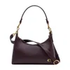 Coach Juliet Leather Shoulder Bag In Purple