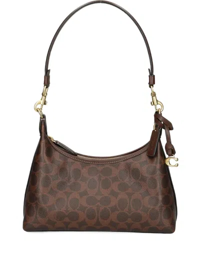 Coach Juliet Zip Patterned Tote Bag In Brown