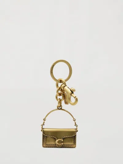 Coach Key Chain  Woman Color Gold In Red