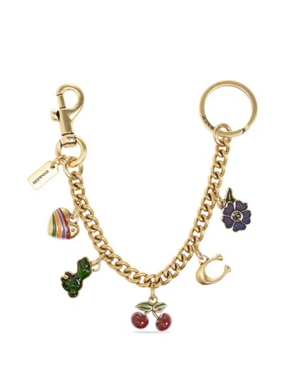 Coach Keychain With Charm Embellishment