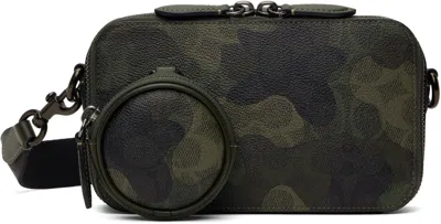 Coach Khaki Charter Slim Crossbody Bag In Camo Sig