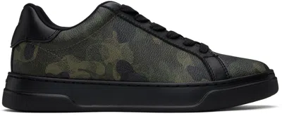 Coach Khaki High Line Sneaker In Camo
