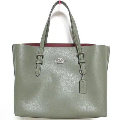Pre-owned Coach Khaki Leather Shoulder Bag Tote Bag ()