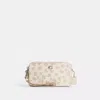 Coach Kira Crossbody Bag With Floral Print In Silver/chalk Multi