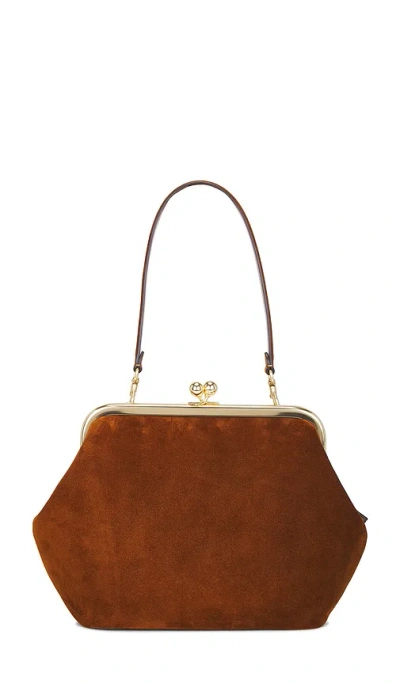 Coach Kisslock Frame 27 Bag In Brown