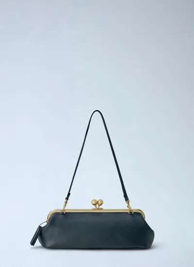 Coach Kisslock Frame Bag 30 In Black