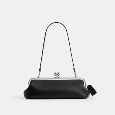 Coach Kisslock Frame Bag 30 In Black