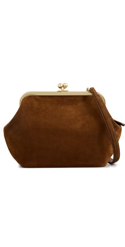 Coach Kisslock Frame Bag Warm Brown