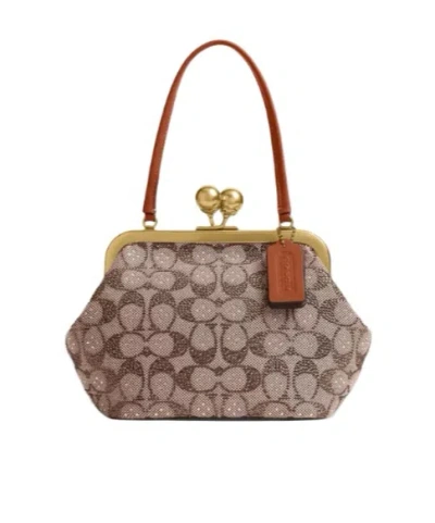 COACH KISSLOCK FRAME HANDBAG