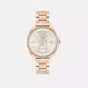 Coach Kitt Chronograph Watch, 34mm In Rose Gold