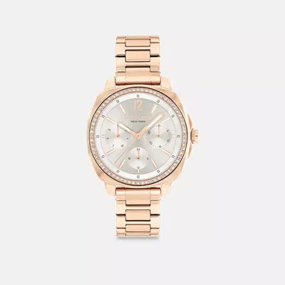 Coach Kitt Chronograph Watch, 34mm In Rose Gold