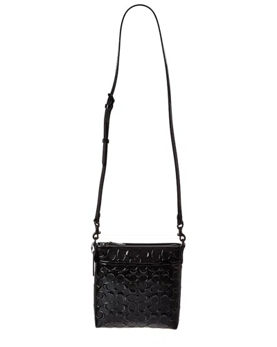 Coach Kitt Patent Signature Leather Messenger Bag