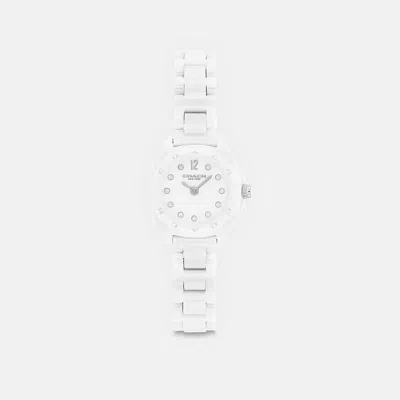 Coach Kitt Watch, 21mm In White