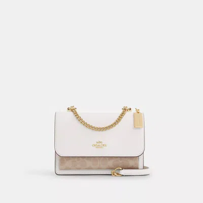 Coach Klare Crossbody Bag In Signature Canvas In Beige