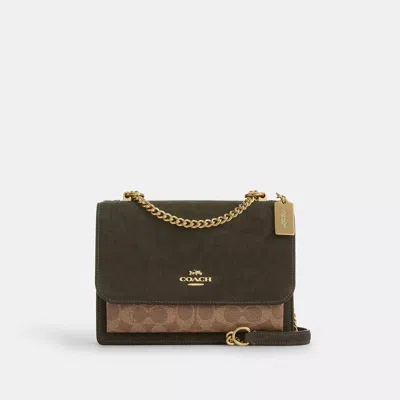 Coach Klare Crossbody Bag In Signature Canvas In Green