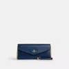 Coach Klare Wallet With Chain In Blue