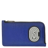 COACH COACH L-ZIP CARD CASE WITH REFLECTIVE LOGO PATCH