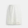 Coach Lace Skirt In White