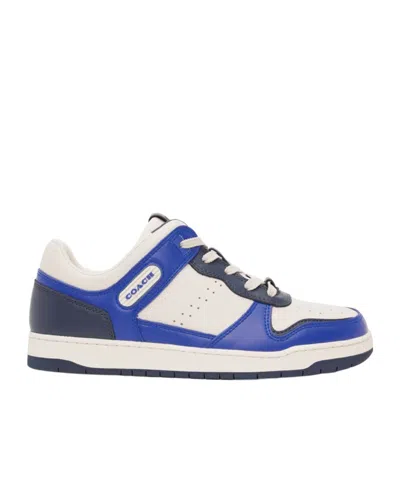 Coach C201 Sneaker In Blue Fin