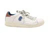 Coach Lace-up Patch Sneakers In White Leather In White