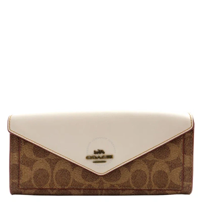 Coach Ladies Colorblock Signature Canvas Wallet In N/a