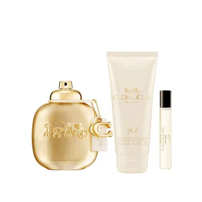 Coach Ladies Gold Parfum Gift Set Fragrances 3386460158794