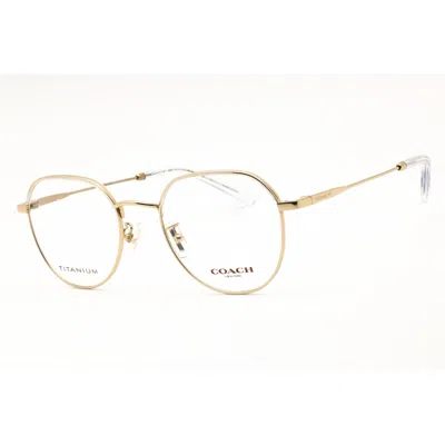 Coach Ladies Gold Tone Round Eyeglass Frames 0hc5188td