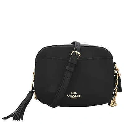 Pre-owned Coach Ladies Leather Camera Bag 29411 Liblk In Black