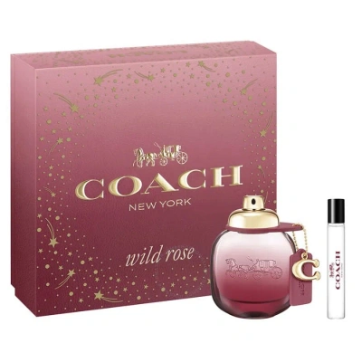 Coach Ladies Wild Rose Gift Set Fragrances 3386460133159 In Red   / Rose