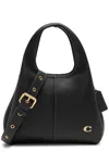 Coach Lana 23 Pebbled Leather Top Handle Bag In Black
