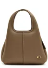 Coach Lana 23 Pebbled Leather Top Handle Bag In Brown