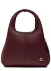 Coach Lana 23 Pebbled Leather Top Handle Bag In Burgundy