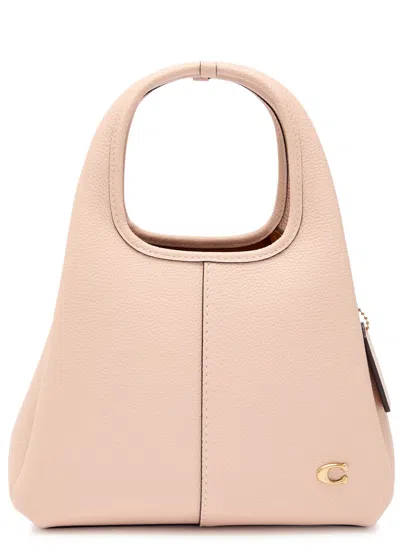 Coach Lana 23 Pebbled Leather Top Handle Bag In White