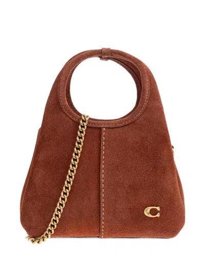 Coach Lana Leather Tote Bag In Brown