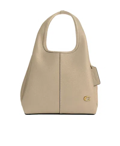 Coach Lana Shoulder Bag 23 In Brass/ivory