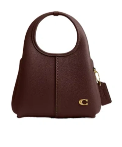 Coach Lana Shoulder Bag 19 In Burgundy
