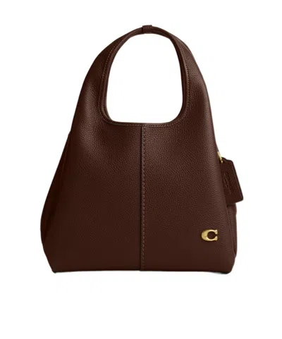 Coach Lana Shoulder Bag 23 In Brass/maple