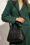 Coach ‘lana' Hand Bag With Logo In Black