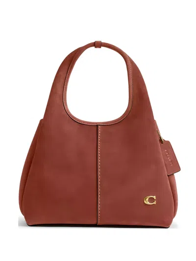 Coach Lana Suede Bucket Bag In Brown